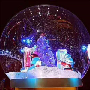 Outdoor Customized Color Inflatable Christmas <strong>Snowball</strong> 3m Diameter PVC Oxford with Air Blower for Events Snow Globe Display - Product Image 1