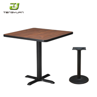 Ensemble de table et de chaises de salle à manger commerciales en métal industriel moderne