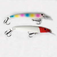 Leurres de pêche en plastique ABS dur de 17 cm et 32 g pour lancer longue distance, type Big Minnow
