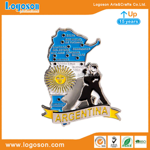 Argentin ische Touristen Souvenirs Sets Löffel Metall Tango Tänzer Schlüssel bund Benutzer definierte Argentinien Karte Kühlschrank Magnet Souvenir