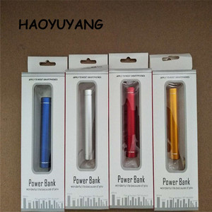 <span class=keywords><strong>Batterie</strong></span> <span class=keywords><strong>externe</strong></span> mobile OEM <span class=keywords><strong>2600mAh</strong></span>, mini banque d'alimentation cylindrique d'urgence - Product Image 4