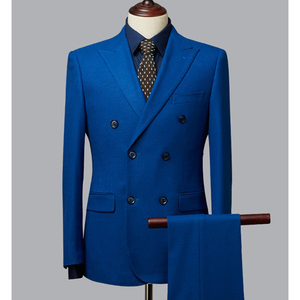 Manteau pantalon <span class=keywords><strong>pour</strong></span> <span class=keywords><strong>homme</strong></span> <span class=keywords><strong>Costume</strong></span> de <span class=keywords><strong>mariage</strong></span> <span class=keywords><strong>pour</strong></span> <span class=keywords><strong>homme</strong></span> Bleu royal à double boutonnage <span class=keywords><strong>pour</strong></span> <span class=keywords><strong>homme</strong></span> - Product Image 2