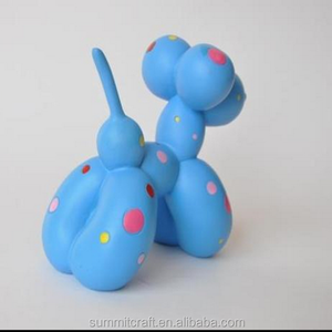 creativo colorato <span class=keywords><strong>palloncino</strong></span> macchie astratta <span class=keywords><strong>cane</strong></span> scultura in <span class=keywords><strong>resina</strong></span> - Product Image 3