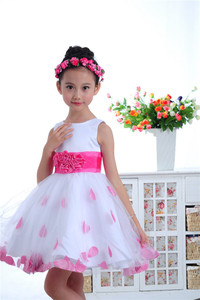Primavera y verano para niños <span class=keywords><strong>ropa</strong></span> de las muchachas del punto vestido sin mangas - Product Image 1