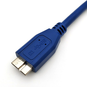 อะแดปเตอร์แปลงข้อมูลความเร็วสูงแบบ USB 3.0สายไมโคร <span class=keywords><strong>B</strong></span> ตัวผู้ต่อขยายไมโคร <span class=keywords><strong>B</strong></span> สายเคเบิลพีวีซีสำหรับกล้องคอมพิวเตอร์ - Product Image 3