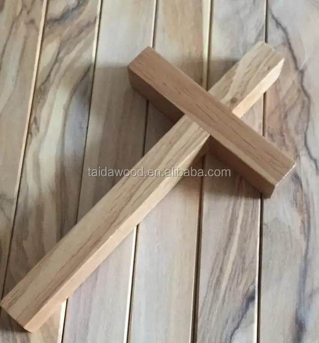 Uso della decorazione personalizzati solid croce di legno all'ingrosso