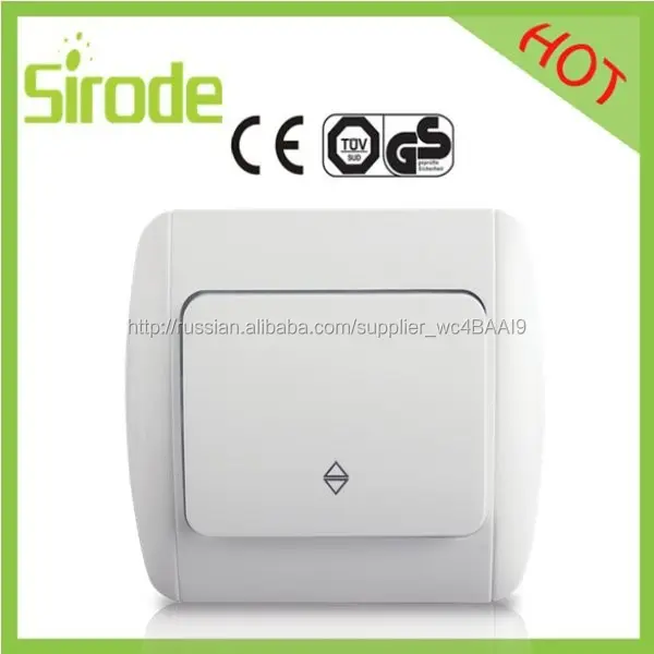 Новые продукты 2015 инновационный производство китай производитель Sirode 2 кнопка 2 разъём(ов) настенный выключатель с CE
