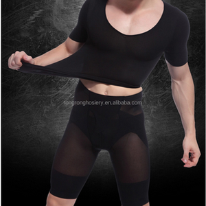 Estomac Abs Contrôle Shapewear Sous-Vêtements <span class=keywords><strong>Corest</strong></span> Compression T-Shirt hommes shapwear - Product Image 6