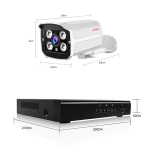 Loosafe ชุดอุปกรณ์ Poe Nvr 1080P 8ch,สำหรับร้านค้าสายเคเบิลอีเธอร์เน็ต Rj45ติดตั้งระบบกล้องวงจรปิดเฝ้าระวัง P2P