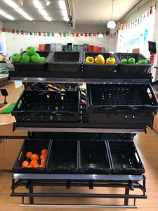 Móvil 3 capa estante de metal para frutas y verduras tienda al por menor en línea plataforma - Product Image 2