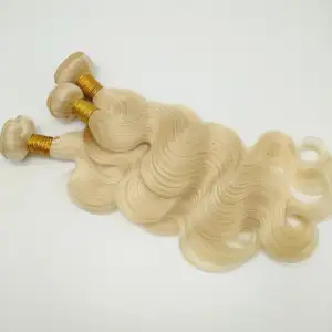 100% Original wholesale blonde 613 raw virgin peruvian human hair body wave