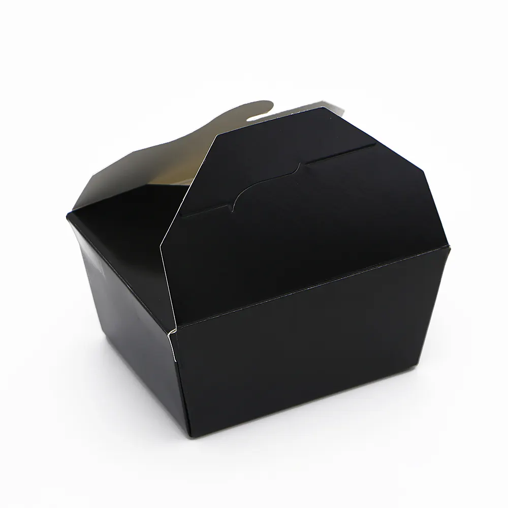 Commercio all'ingrosso stampa personalizzata take away nero kraft di carta deli per andare scatole di pranzo fiambrera de papel kraft negro