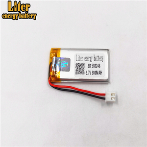 Plug 2.0-2 P 502248 600 mah 3.7 v lipo battery Rechargeable solar li ion polymer lithium battery with PCM - Product Image 5