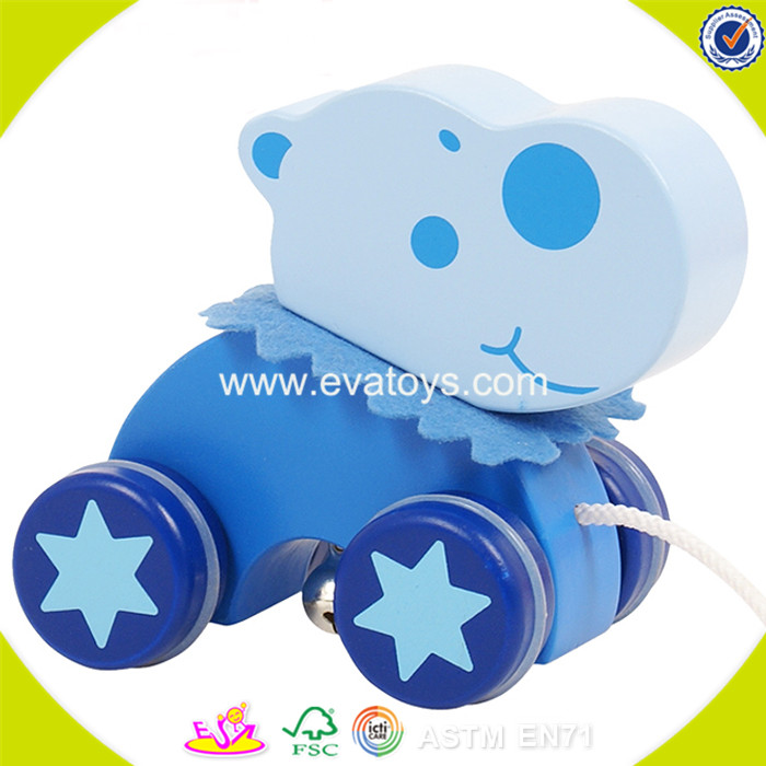 2018 деревянный потяните строку автомобиля дешевые детские деревянные потяните строку автомобиля W05B129