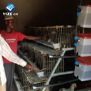 Productos de venta caliente 96 120 de 128 de 160 aves de corral de la batería jaulas de pollo para la venta en Dar es salaam de La Granja