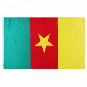 Al por mayor 3 * 5FT poliéster seda impresión colgante Camerún Bandera Nacional - Product Image 4