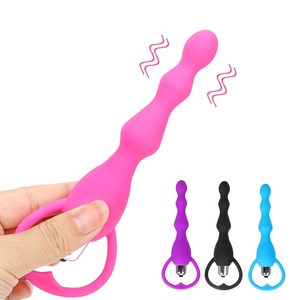 Longo Vibrador Anal Esferas Butt Plug Adulto Produtos Eróticos - Product Image 1