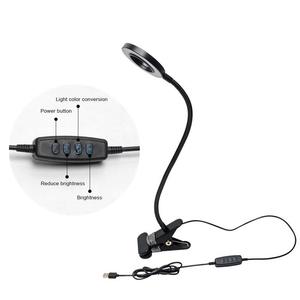 Portátil de la tabla de Clip Lámpara <span class=keywords><strong>USB</strong></span> recargable de atenuación de luz de escritorio perfecto para la noche leyendo ceja del tatuaje de uñas arte belleza maquillaje - Product Image 4