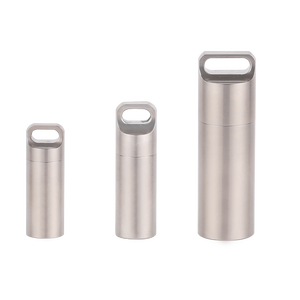 チタンEDCコンテナ防水ピルボックス薬用ケースコンテナボトルホルダーキーホルダーキャンプサバイバルトラベルキットTa6170 - Product Image 1