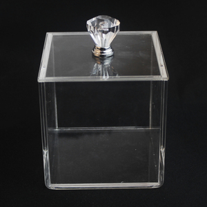 Goedkope Schimmel Injectie 9.5X9.5 Cm Clear Acryl 5-Zijdige Doos Crystal Deksel, Vierkante Acryl Bin, 5 Side Cube <span class=keywords><strong>Box</strong></span> <span class=keywords><strong>Display</strong></span> Stand