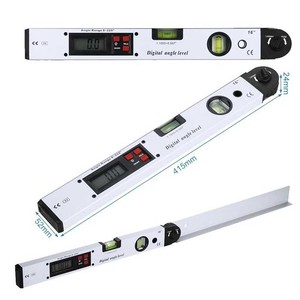 Medidor de Ángulos <span class=keywords><strong>Digital</strong></span> de 400 mm con Pantalla LCD, Herramienta de Nivelación Multiusos con Extensión de Pata para Pendientes Horizontales y Verticales - Product Image 3
