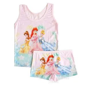 Imprimer dessin animé bébé fille boxeurs ensemble de sous-vêtements enfants culottes enfant caleçons Shorts pour bébé slips pyjamas 2 pièces/ensemble