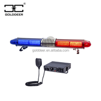 Barra de luz de emergencia LED estroboscópica clásica con sirena y altavoz TBD04126