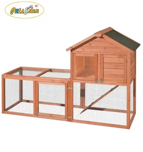 Waterproof Quality Wooden Rabbit Hutch house with big run