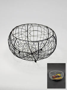 Modern Style Wire <b>White</b> <b>Large</b> Fruit Bowl - Product Image 6
