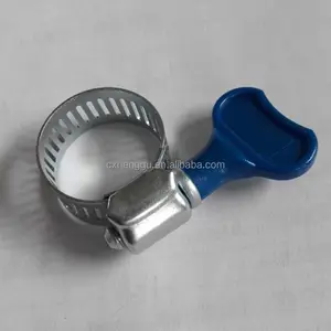 12.7Mm Amerika Taiwan Klem Selang dengan Pegangan Plastik, Pipa Air Konektor Hose Clamp