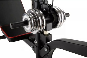 Dụng cụ tập thể hình đa năng tại nhà, ghế tập tạ có thể điều chỉnh trọng lượng với thanh kéo xà đơn - Product Image 4