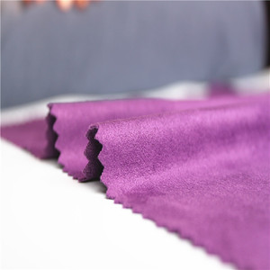 Tissu Keqiao 2026, tissu en daim éco extensible uni teint pour veste - Product Image 1
