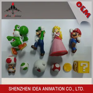 Mono figurilla de familia de Mario de PVC 3D personaje de dibujos animados de alta calidad