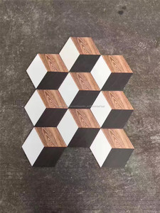 Pulido Baño De Cerámica de Pared Hexagonal Precio Del Azulejo, barato Diseño Blanco Pisos De Baldosas De Cerámica Vitrificada - Product Image 3