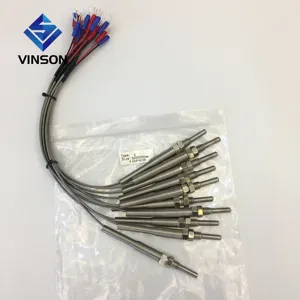 M6/M8 K/J/E/PT100 Grounded Screw Thermocouple 0-600C Temperature Measurement Senors Probe 2M