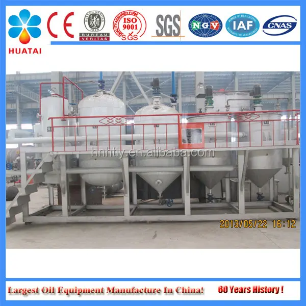 Huatai patent design mustard oil refining machine in china