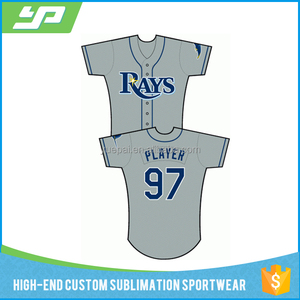 100% high quality polyester jersey quick dry wholesale cheap baseball - Product Image 1
