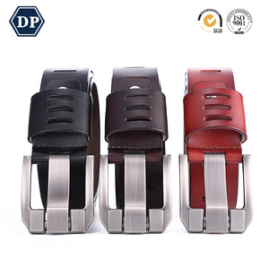 DP020-2 Gros personnalisé pleine fleur en cuir de vachette véritable homme ceinture - Product Image 3