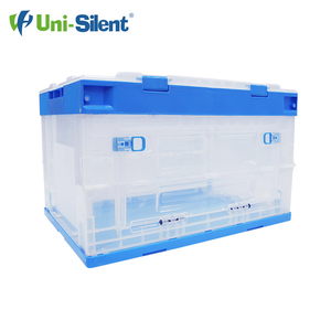 Cajas de almacenamiento plegables transparentes de plástico virgen <span class=keywords><strong>uni</strong></span>-silenciosas TX5336335CBK para organización y conservación - Product Image 3