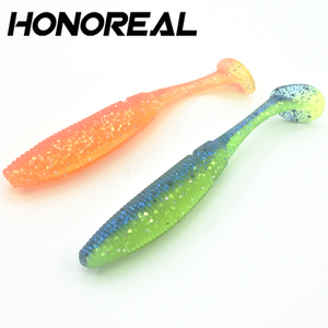 Moules à leurres en plastique souples pour la pêche à l'alose, double couleur, 1 pièce, 10cm - Product Image 4