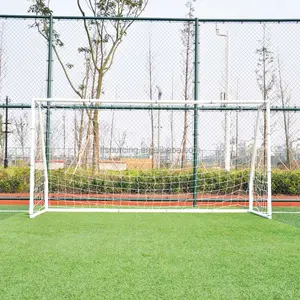 MOZURU Portable Competition Soccer Goal Steel Backyard Football Goal with All Weather Net