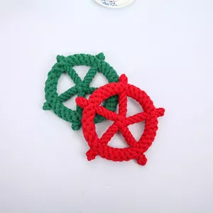 Steering Wheel Shape Cotton Rope Pet Dog Toy