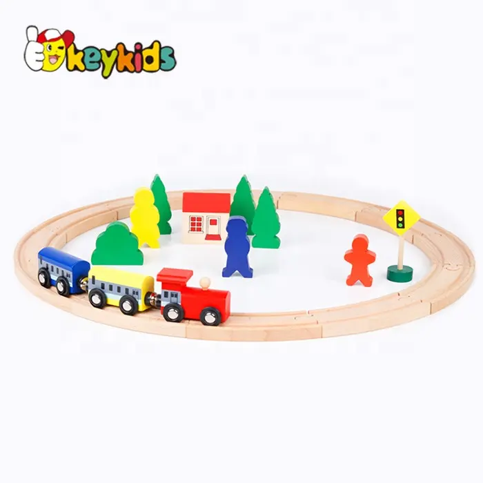 Top mode kinder spielzeug holz mini auto racing track W04C050