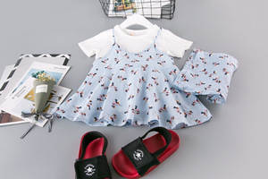 Vendita Online Hot Ragazza Dei Capretti di Estate Insiemi Dei Vestiti del Cotone Intera Vendita Vestiti - Product Image 5