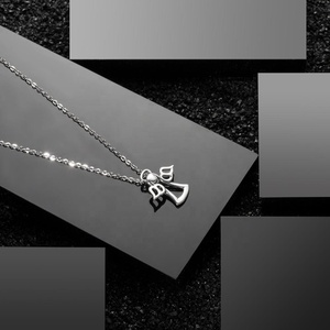 925 gioielli In Argento Sterling fata custode piccolo angelo ala di fascino del pendente della collana - Product Image 2