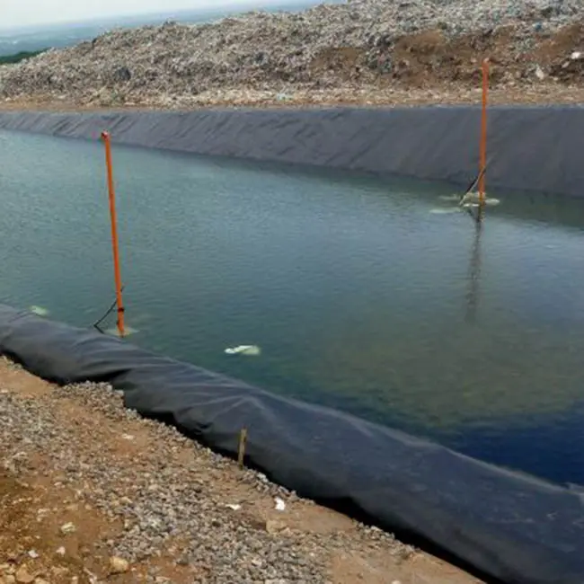 Hdpe matériau d'étanchéité géomembrane étang artificiel doublure