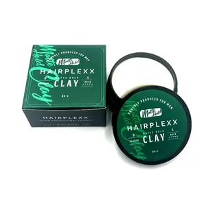 2019 neueste Hohe qualität professionelle matte pomade und großhandel haar ton Private label schwarz kunststoff