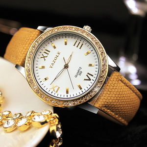 Yazole Z 359 Crystal <strong>Diamante</strong> Rose Golden Luxury Unique Design Wristwatch Waterproof Luminous Original Factory <strong>Watch</strong> Women - Product Image 5