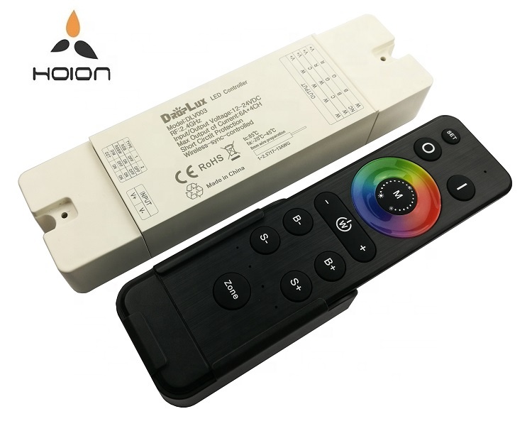 RF 2,4G 4 в 1 светодиодный контроллер Dip Switch универсальный для 4 зон DIM CCT RGB RGBW светодиодные полосы