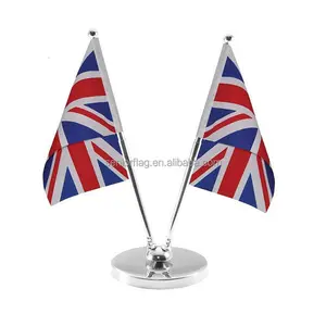 Table banner England national desk flags